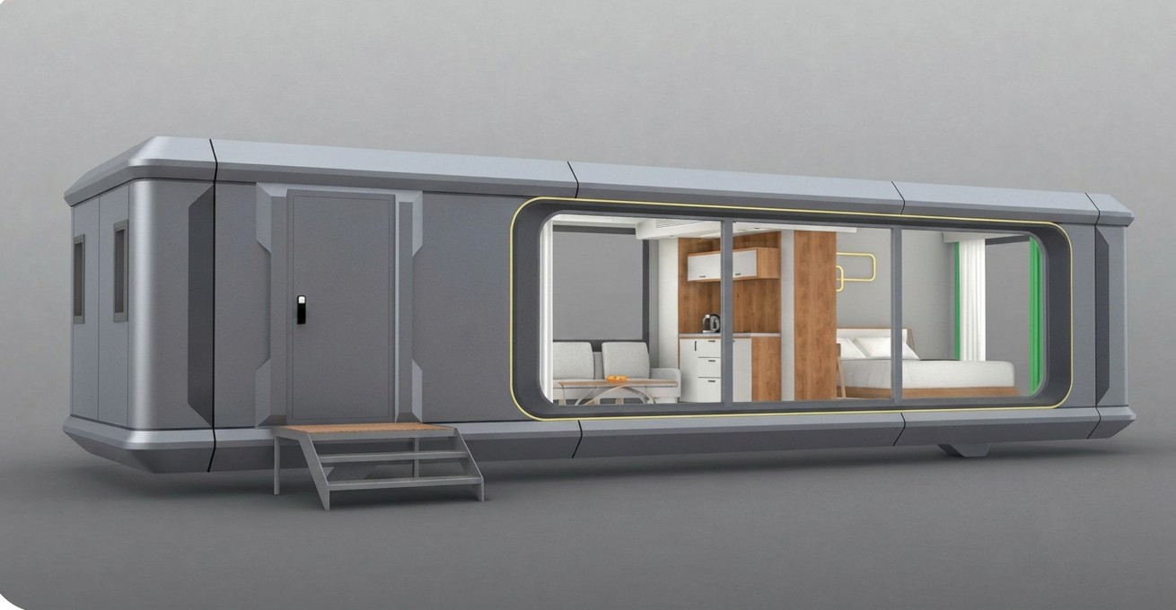 Cabin exterior in Galaxy Grey
