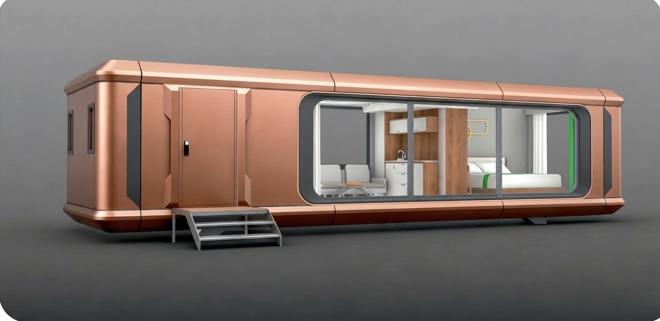 Cabin exterior in Amber Gold