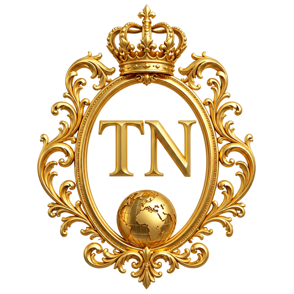 Ornate gold TN crest of Timmy Nator