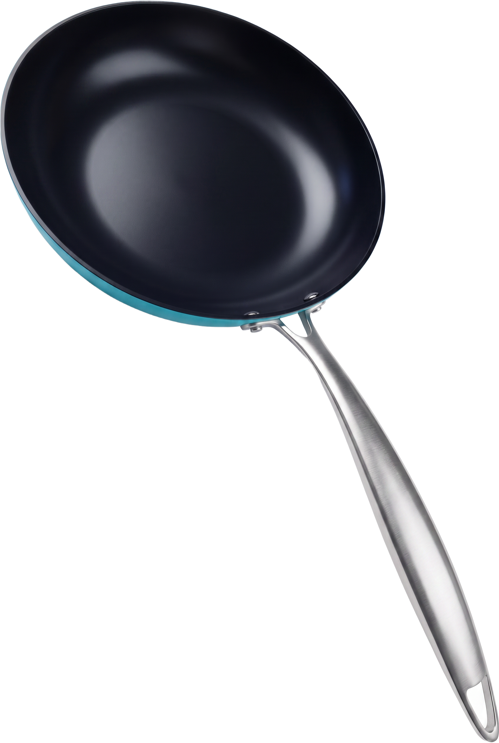 Nator Next-Gen Cookware frying pan in Pacific Cyan with black non-stick interior